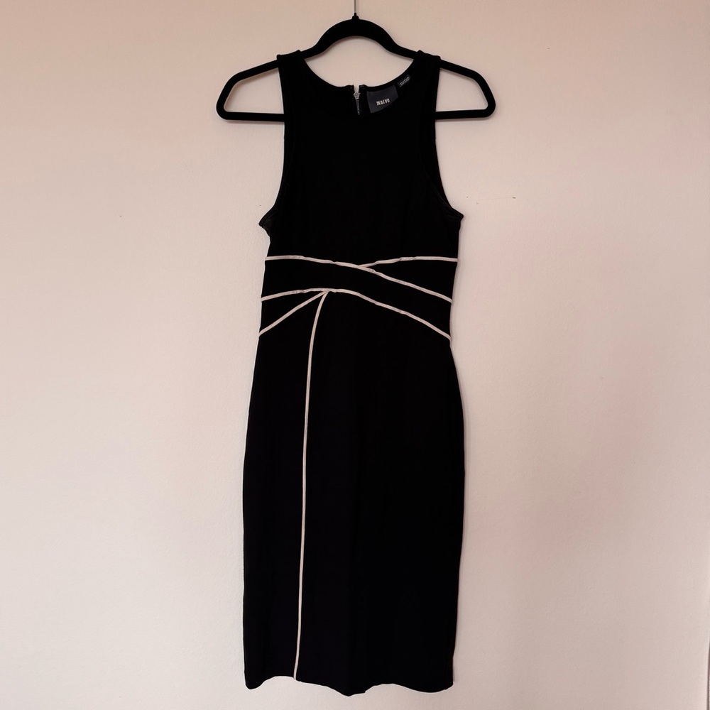Maeve Anthropologie Size 4 Catavina Sheath Sleeveless Stretchy Dress in Black